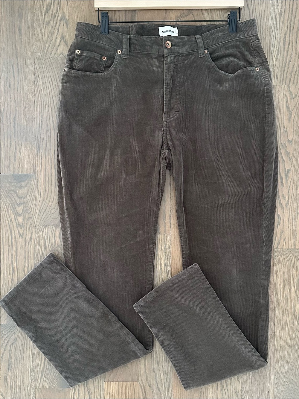 Taylor Stitch The Slim All Day Cord Pant in Brown Corduroy Size 33